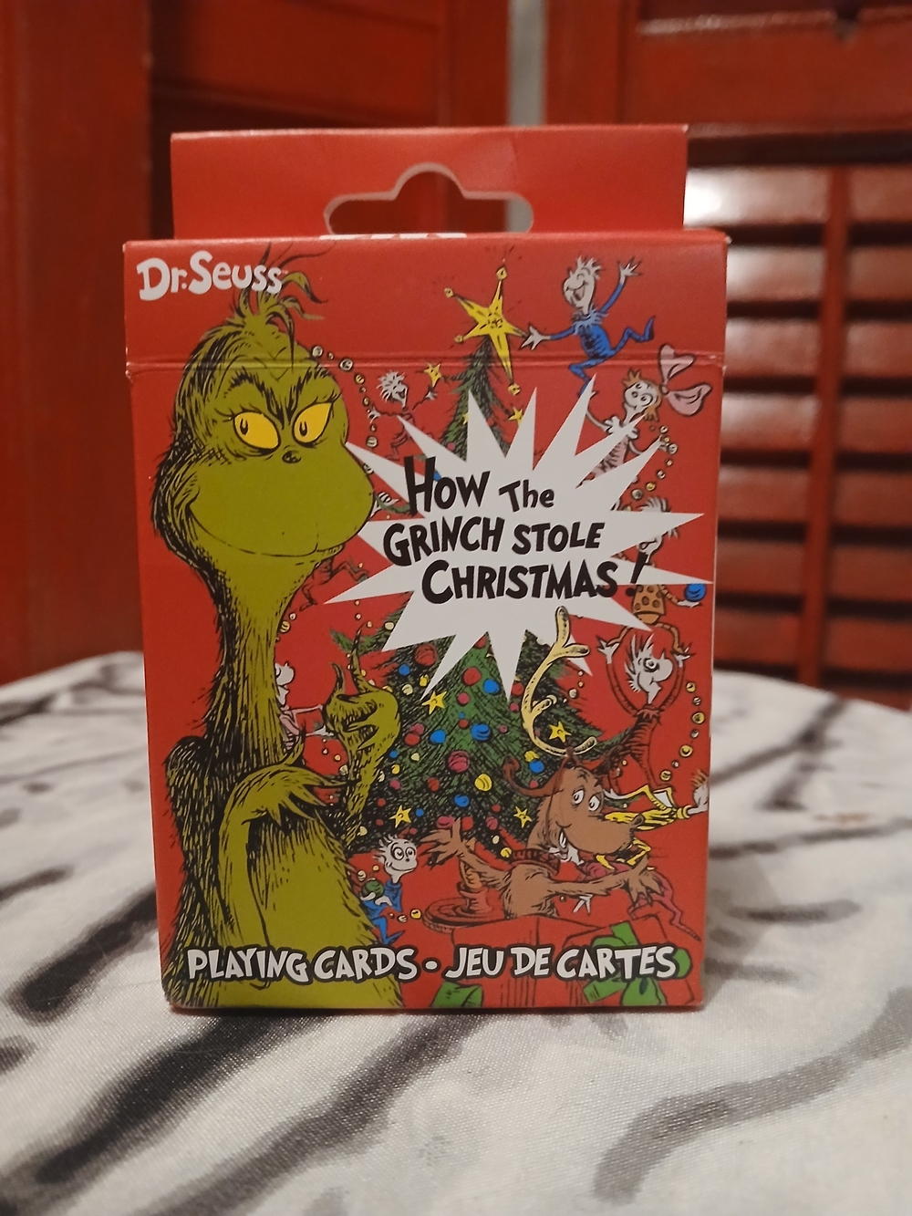 Dr. Seuss Red & Green How The Grinch Stole Christmas Playing Cards